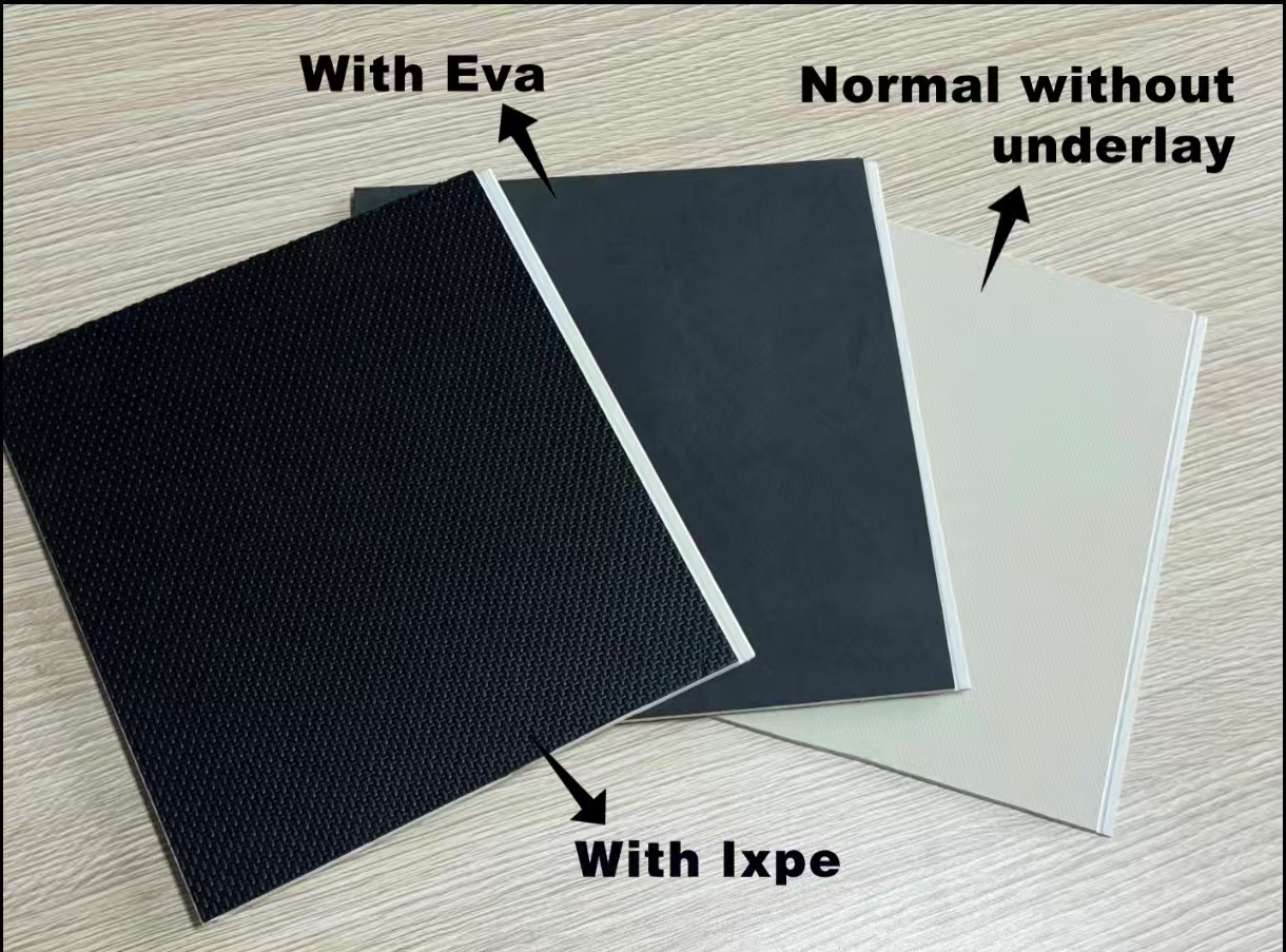 SPC underlayment backing options