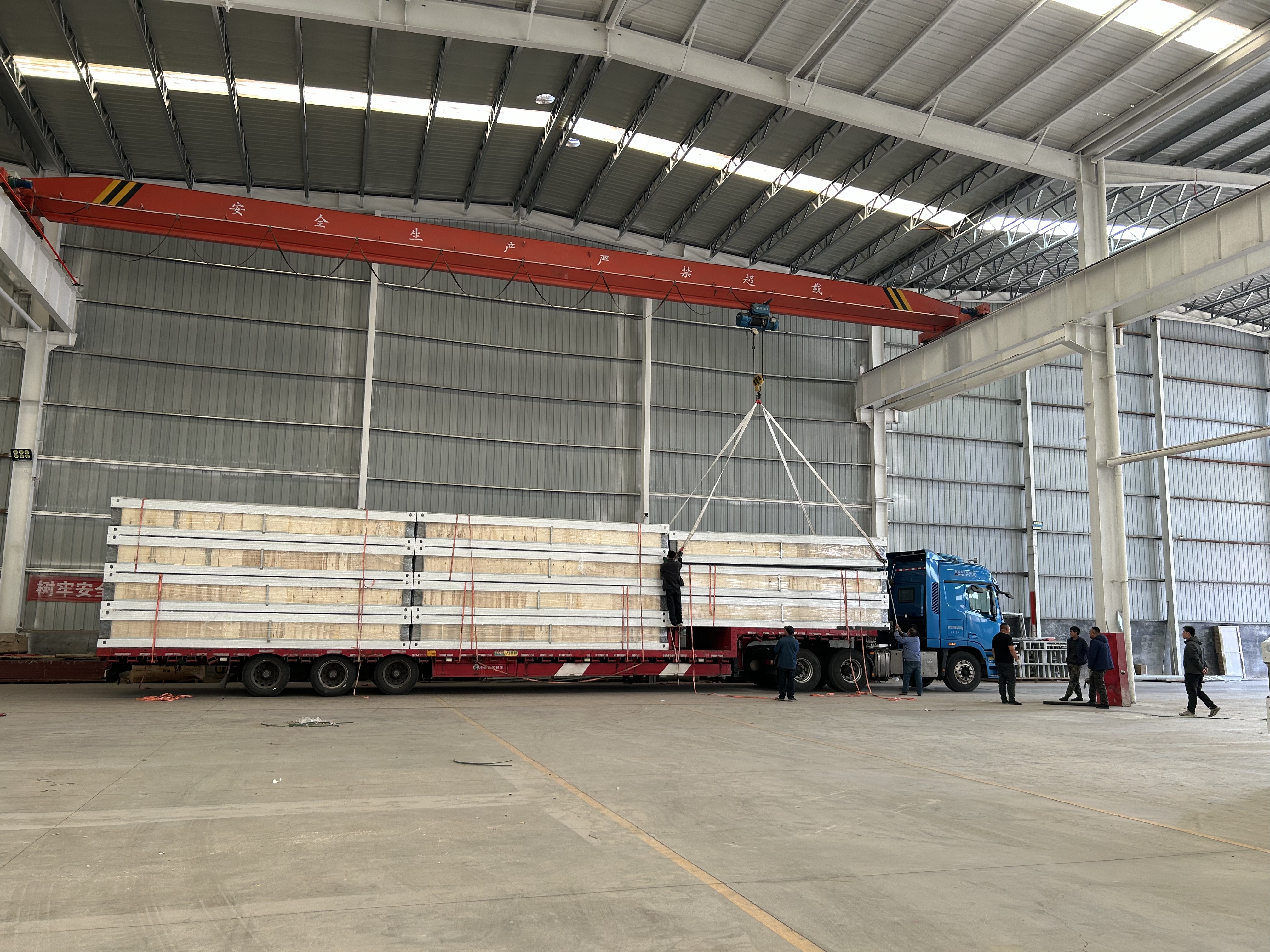 Container house packing and loading process