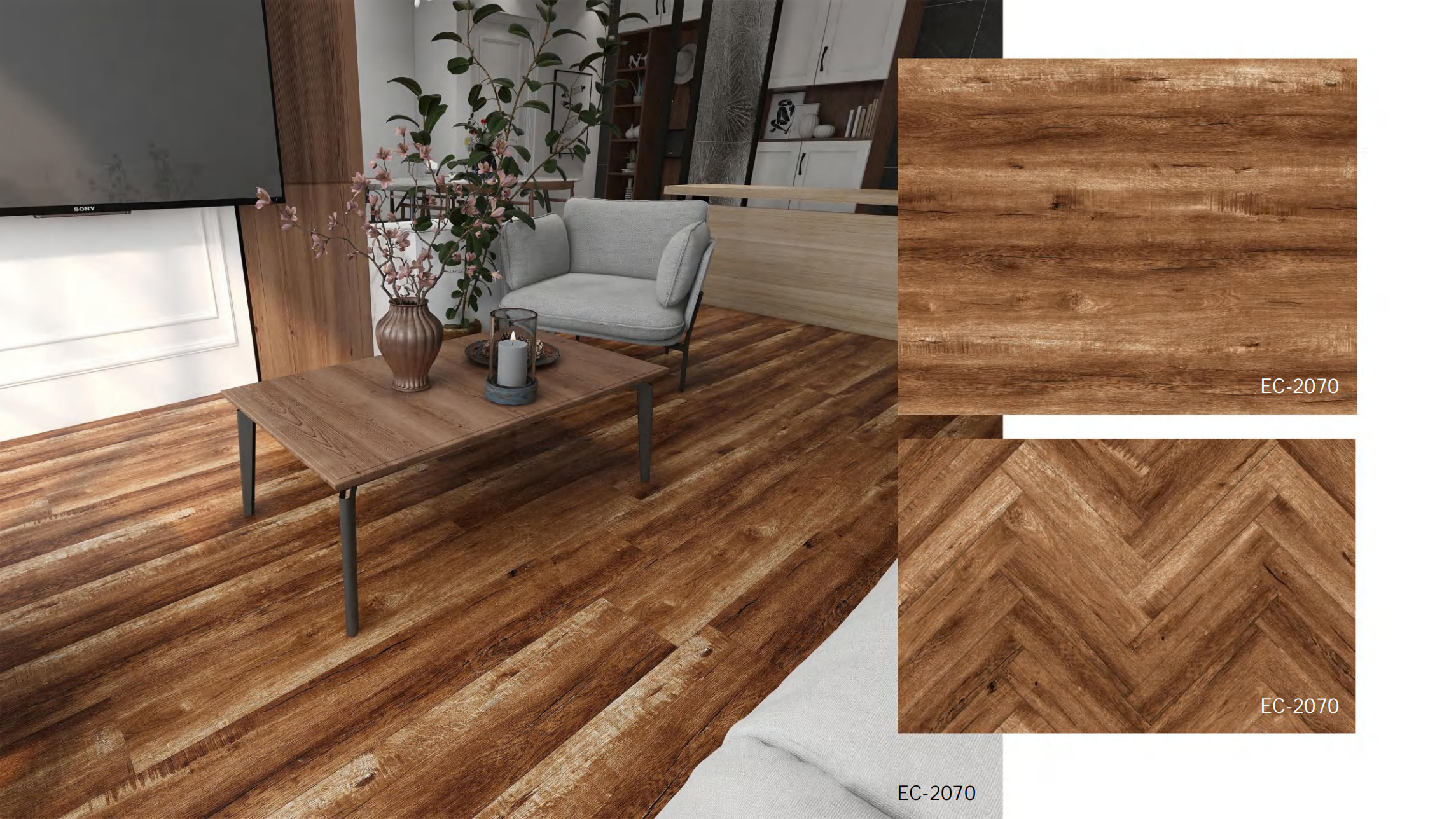SPC flooring reference scene