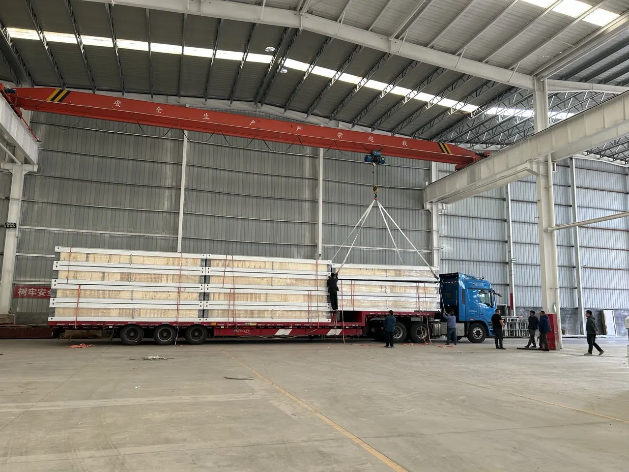 Container house packing and loading process