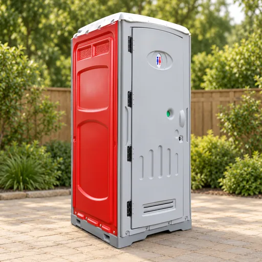 Portable toilet in an outdoor setting